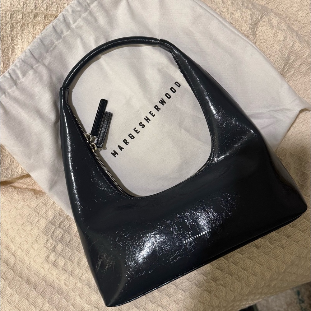 Marge Sherwood crinkle leather shoulder bag